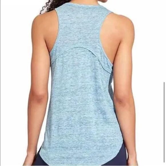 ATHLETA WOMEN'S HEATHER BLUE LINEN ACTIVE TANK TOP XXS - Picture 2 of 9